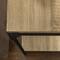 Walker Edison Driftwood Angle Iron Rustic Wood Side Table Set
